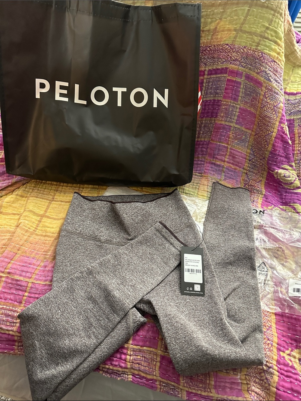 Brand New Peloton Melange Micro Rib Seamless Leggings